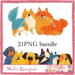 quirky dog clipart PNG , cute cartoon dog clipart , funny dog clip art , dog-like graphics , commercial use , dog sublimation design