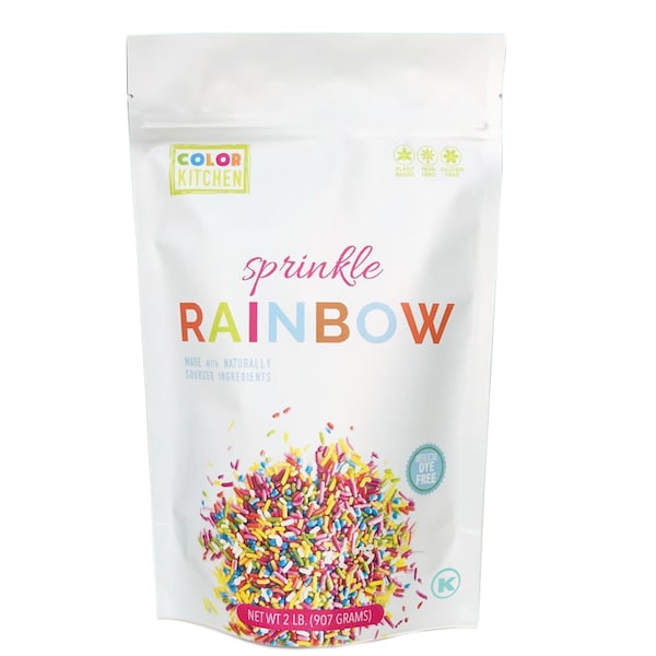 Bulk Natural Rainbow Sprinkles  |  Rainbow Sprinkle Mix | Natural Rainbow Sprinkles  | Holiday Cake Decorating | Decorate Kit | Bulk Mix