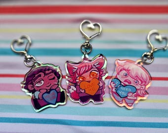 BTD/YKMET Candy Heart keychains