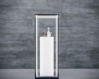 Pedestal de pantalla LED en forma de cubo