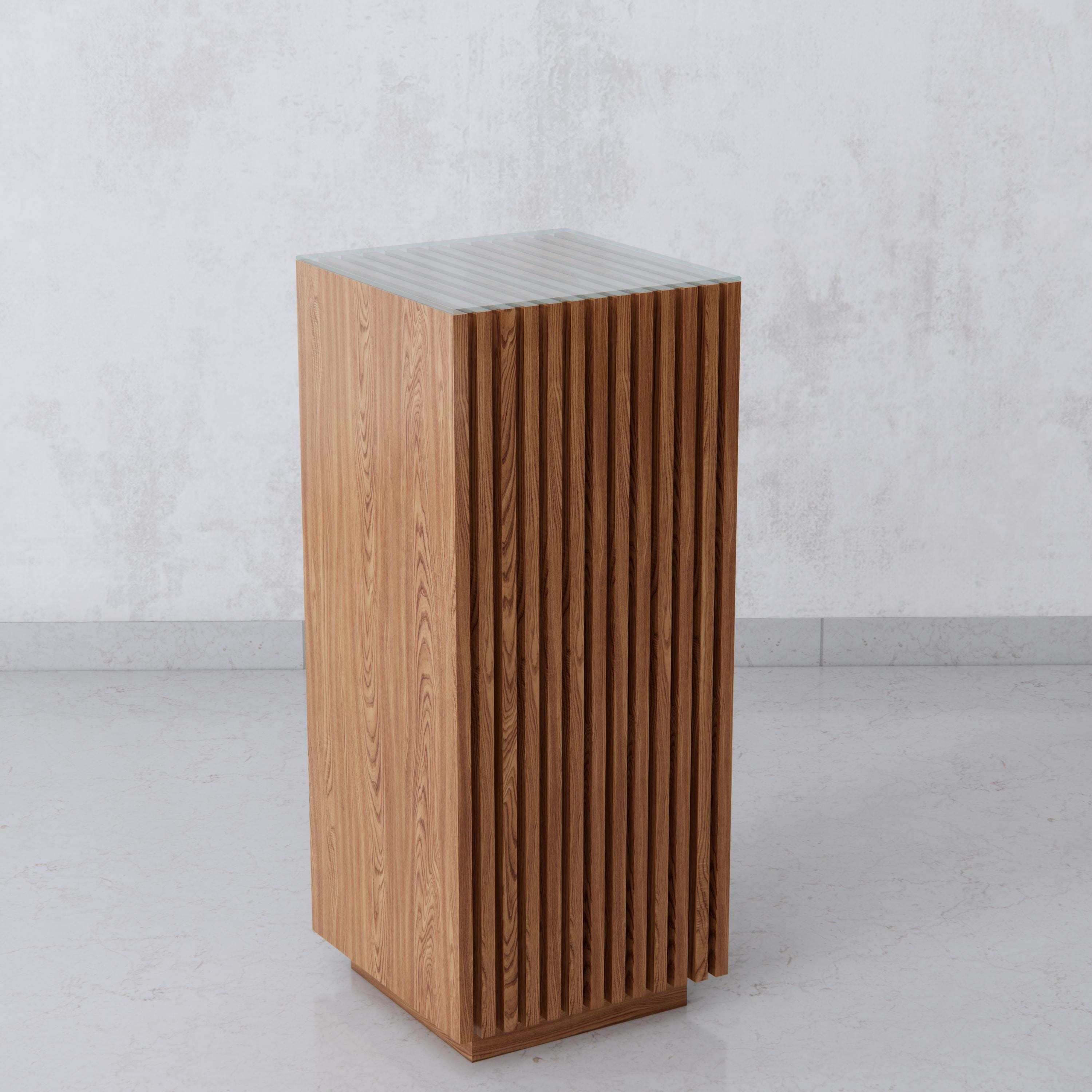 Custom Modern Layered Cube Pedestal, Display Stand (14