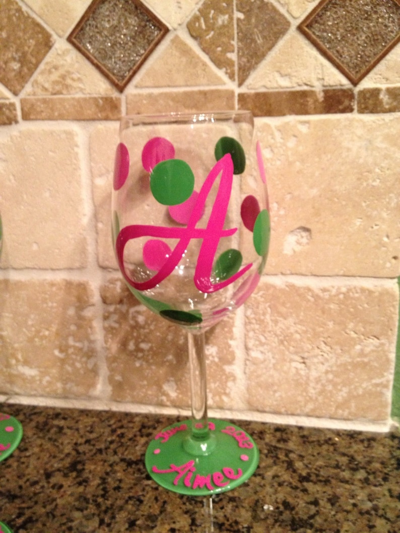 Hand Painted and Personalized Wine Glasses Pilsner Glasses Etsy