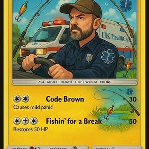 Carte à collectionner style Pokemon personnalisée en téléchargement numérique
