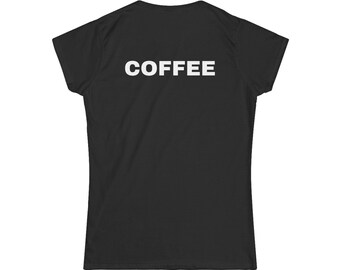 Coffee Barista T-Shirt for Women – Cute Café Style Tee | Back Print