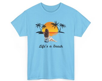 Das Leben ist ein Strand-T-Shirt | Spaß & entspannte Sommer Vibes