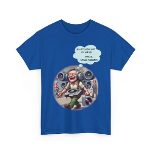 ¿Bluetooth? ¡No! Este es sonido real / Camiseta divertida de audio retro