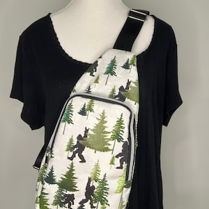 Peace Out Bigfoot Heartlands Sling Backpack