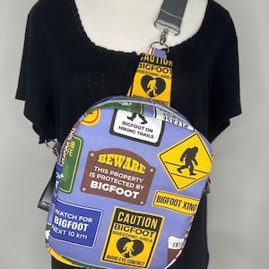 Beware of Bigfoot Pebble Convertible Bag