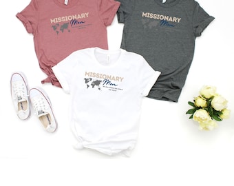 LDS Missionary Mom T-Shirt, LDS Missionary Tee, Book of Mormon Gift, Unisex Jersey Short Sleeve Shirt, Christian Clothing
