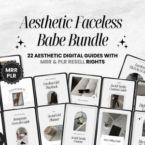Faceless Digital Marketing Guide Bundle, Digital Marketing Faceless, Faceless Marketing Guide, Faceless Guides, Digital Marketing Guide, MRR