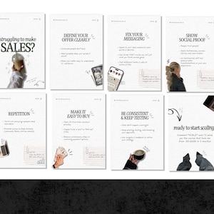 May include: A digital marketing infographic with the text "struggling to make SALES?" and other business tips. The infographic includes text, illustrations, and images of a phone, coffee cup, and laptop. The overall theme is business and marketing.