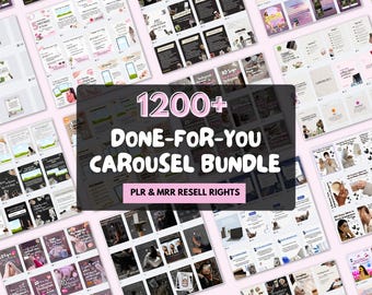 Plantillas de carruseles de Instagram, Dfy: carruseles PLR MRR, marketing digital de carruseles de Instagram, paquete de carruseles estéticos MRR, Dfy