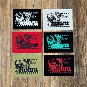 Weedeater - Knife Wielding Nut - Canvas Patch
