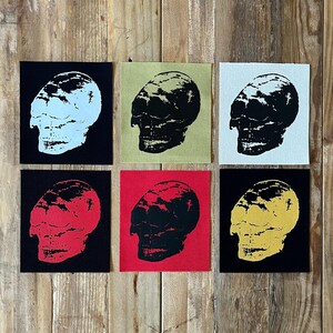 Man is the Bastard - MiTB - Left Facing Skull - Canvas Patch