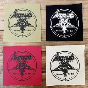 Venom - Welcome to Hell - Canvas Patch