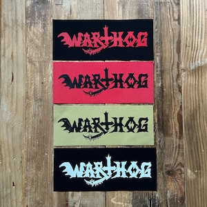Vårtsvin - Logotyp - Stor Canvas Tygmärke