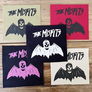 The Misfits - Crimson Bat - Canvas Patch