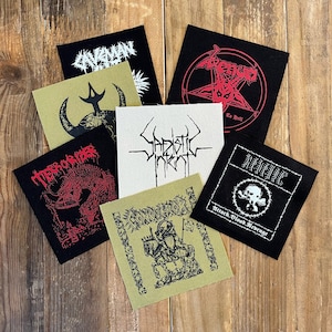 Death ~ Black ~ War ~ Bestial ~ Thrash METAL Canvas Patch Patches