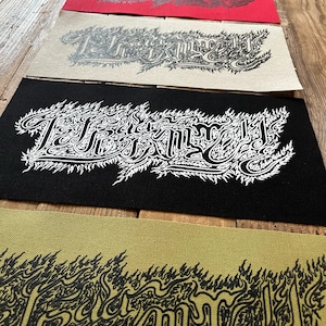 "-> "-> "-""Tetragramacreide - Logo - großer Leinwandaufnäher"""