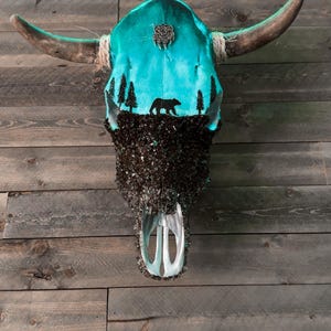 Custom Handcrafted Cow Skull Wall Decor
