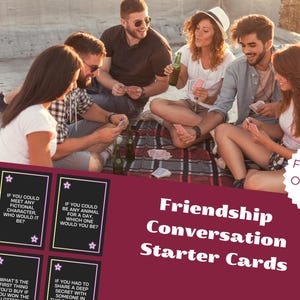 Vriendschapsgesprekstartkaarten | Beste Vrienden Cadeau | Afdrukbare kaarten | Antwoord OMHOOG | Volwassen Partyspel | Hilarisch spel voor feestjes