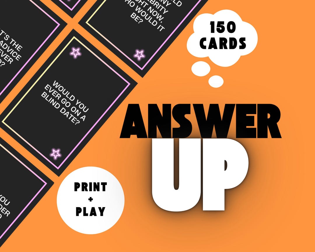 Mates Questions 150-card Party Game for Friends | Answer up | Card Game for Friends ...