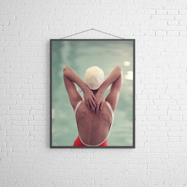 Swimming MidCentury Swimming Pool Figurative Fine Art Photography