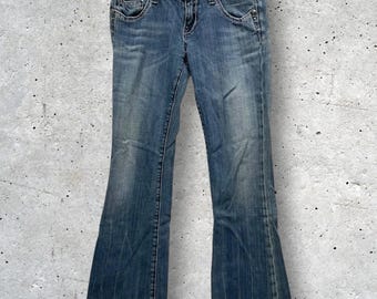 ReRock For Express Distressed Bootcut Womens Jeans // S