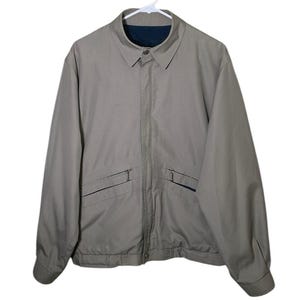 Vintage London Fog Tan Full Zip Jacket // XL