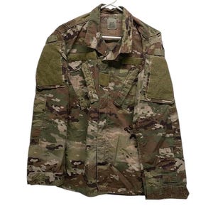 BDU Woodland Camouflage Combat American Military Jacket Size Small Long