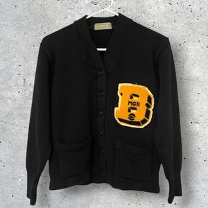 50s Varsity Cardigan - Etsy