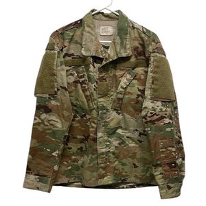 BDU Woodland Camouflage Combat American Military Jacket Size Small Short