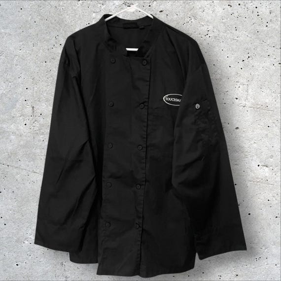 ChefWorks Black Unisex Long Sleeve Chef Jacket // XL