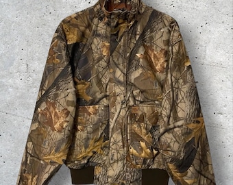 Vintage 1990s 10X x Realtree Camouflage Hunting Jacket