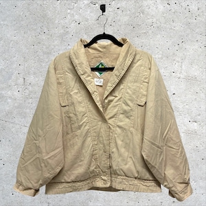 Vintage 1980s Crosswinds Bomber/Anorak Tan Jacket // M
