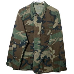 Kurtka wojskowa A1C BDU Woodland Camouflage Combat American z 1987 roku // M