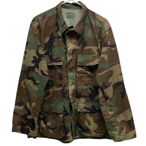 Veste militaire américaine de combat camouflage Woodland BDU vintage 1992 // M