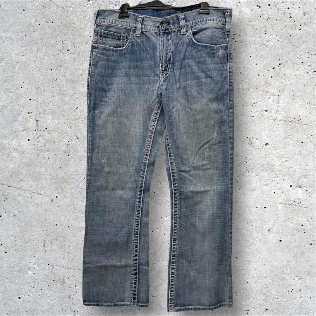 パンツ used coating bootcut denim pants T.K. Axel Wolcott Vintage Bootcut Distressed Jeans Size 33x32 - Etsy