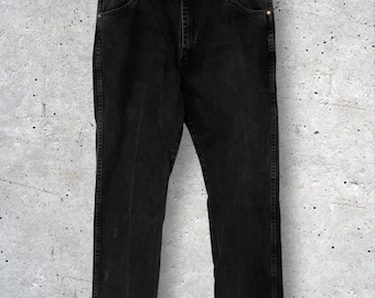Wrangler Men's Shadow Black Cowboy Cut Original Fit Jeans 13MWZWK // 38x30
