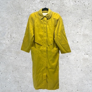 Gabardina/impermeable larga para mujer Jones New York, color amarillo, estilo vintage de los años 80-90 // 8