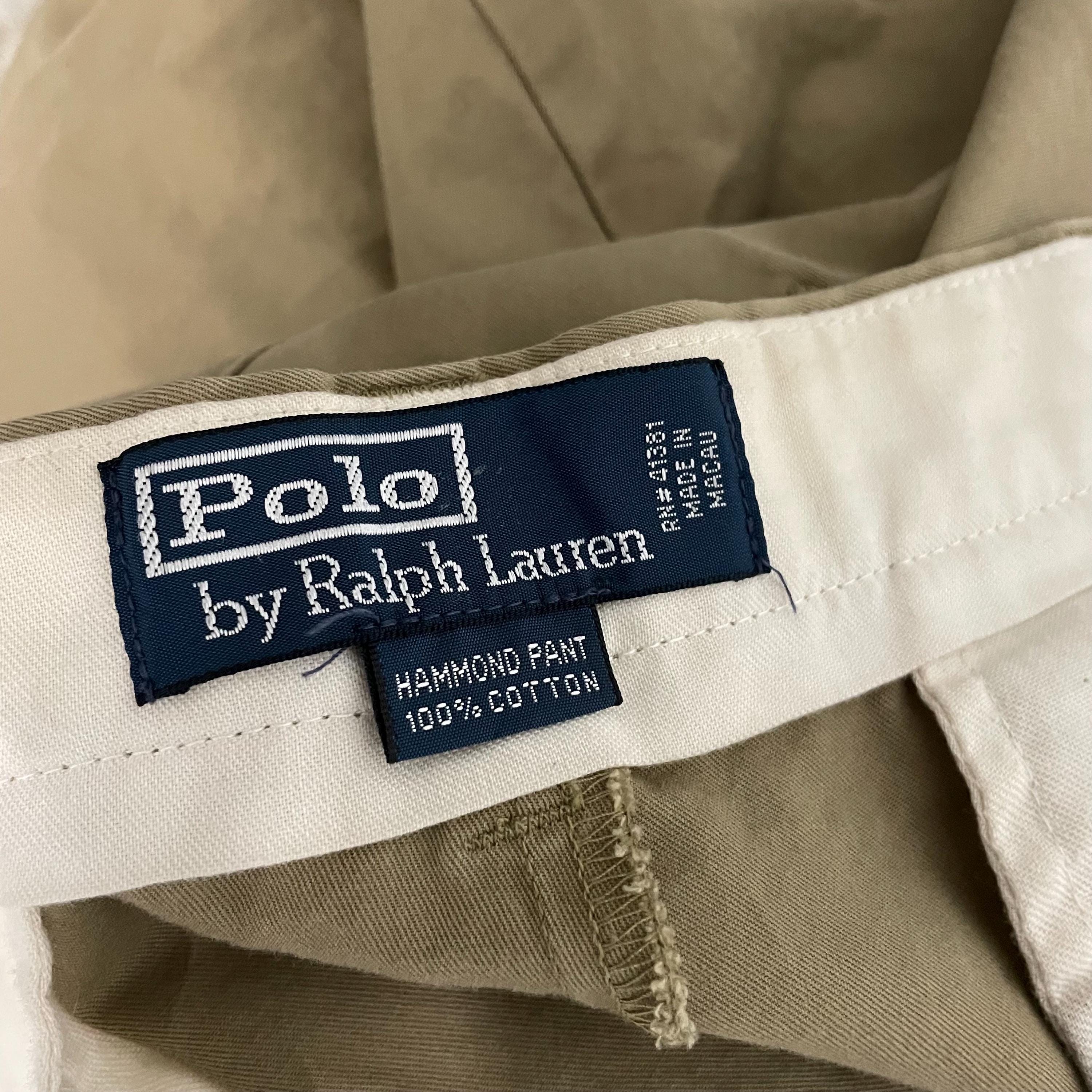 Vintage 90s Polo Ralph Lauren Hammond Chino Tan Pants // 34x32 - Etsy