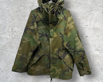 Vintage 1980s US Militär Camouflage Parka Jacket // M