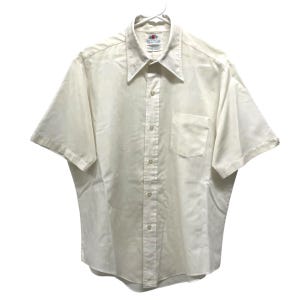 Vintage 1960s/70s Fruit Of The Loom White Button Down Shirt Size M