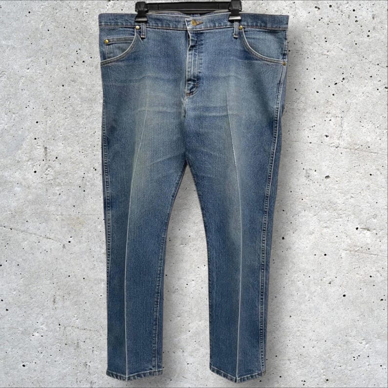 Jeansy Wrangler Cowboy Cut Performance Regular Fit z lat 2000-90 z kolekcji Vintage Y2K-90 // 40x30 zdjęcie 1