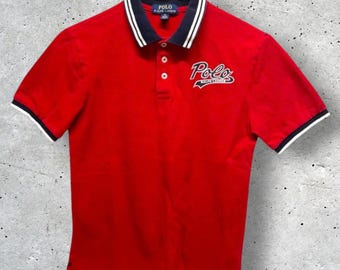 Polo Ralph Lauren Boys Red Short Sleeve Polo Shirt // M (10-12)