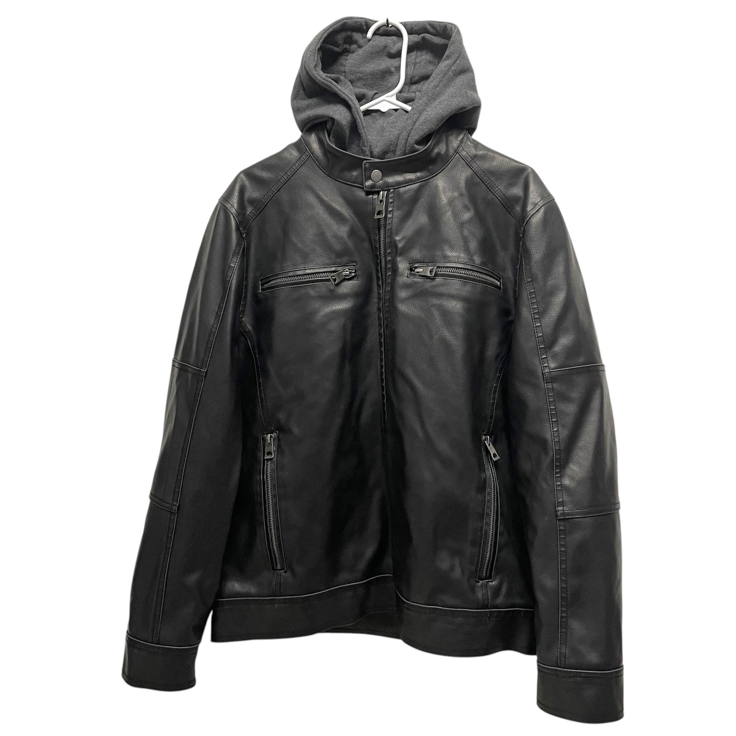 Guess Leather Jacket - Etsy