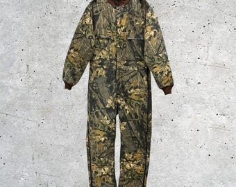 Vintage 1980s Wearguard x Mossy Oak Camouflage gefütterter Overall (M Tall)