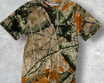 Vintage Y2K Outfitters Ridge Fusion 3-D Camouflage T Shirt // Youth L-XL