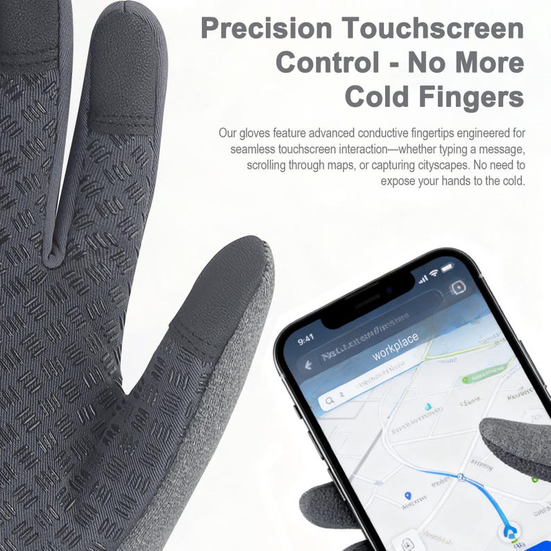Handmade Waterproof Touchscreen Gloves, Winter Outdoor - Etsy