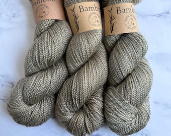 Coffee and Iron Dyed Bamboo / Merino wool Blend, Plant dyed, Hand dyed Yarn, 100 GM skeins, Sport Weight, Soft and Luxurious!